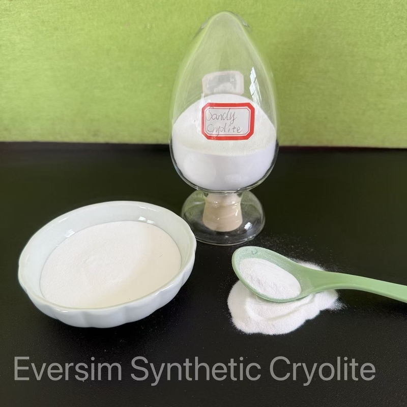 Ανόργανες χημικές λευκές αμμουδιές Na3AlF6 CH-1/CM-1 Συνθετικός κρεολίτης για τη βιομηχανία κεραμικών και γυαλιών